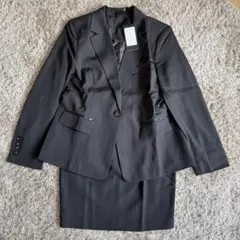 【新品】スカートセットアップ スーツ ジャケット・スカートセット 黒
