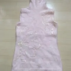 スパンコール付きアンゴラニット
