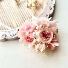 入学式 卒業式 コサージュ プリザーブドピンク パール 上品 フォーマル ママ