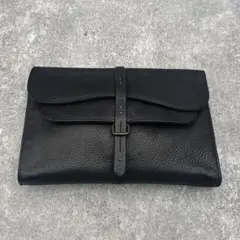 Black Grained Leather Bag　Y2K 00s 90s