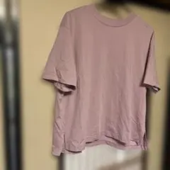 UNIQLOエアリズムコットンTシャツ、ピンクXL