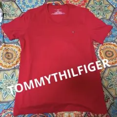TOMMY HILFIGER レッド Tシャツ L