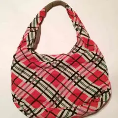 チェック柄リバーシブルバッグ