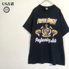 GILDAN　US古着　Tシャツ　USA直輸入　ビッグプリント　黒　ブラック　M