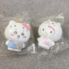 ちいかわサンリオコラボ　ちいかわ×キティ　フロッキーチャーム2種