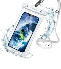 防水ケース/全面防水 IPX8認証 顔認証撮影通話タッチ快適iPhone用クリア