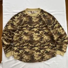00s OLD GAP サーマル ワッフル ロンt カモ 迷彩 - メルカリ