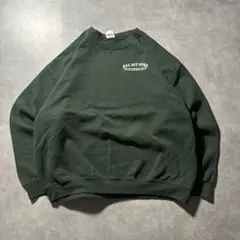 GILDAN ALL MY SONS グリーン ワンポイントロゴ スウェット