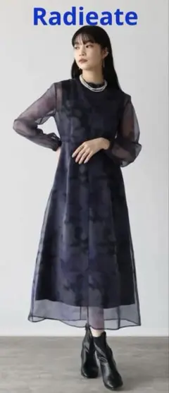 （新品未使用タグ付き）Radieate ダークパープル　シアーワンピ