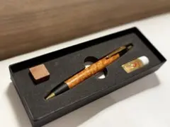 野原工芸 スタンダードボールペン 超特上黒柿孔雀杢 斑紋孔雀色 - メルカリ