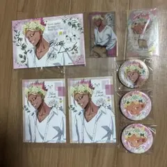 ブルーロック アニメイト　flower crown 士道龍聖　缶バッジ　カード