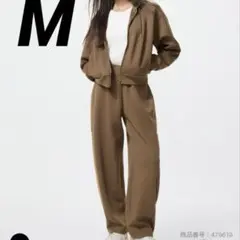 ユニクロ　ドライスウェットカーブパンツ　ブラウン　M ラスト1‼️