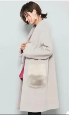 センスオブプレイス ノーカラーコート