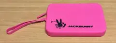 未使用☆ジャックバニー☆シリコンポーチ☆ピンク☆ゴルフ☆小物入れ☆マルチケース