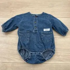 デニムロンパース