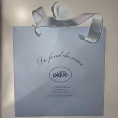 ジェラートピケ 紙袋/ショッパー 水色