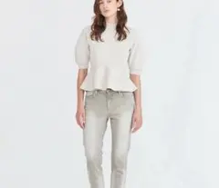 エストネーション ペプラムニット