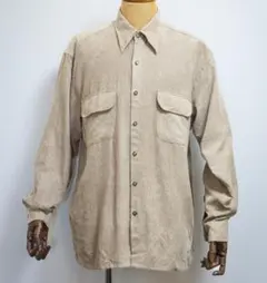 美品90'sVan Heusenスエードシャツ茶ヴィンテージMヴァンヒューゼン