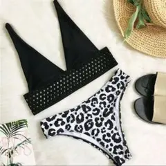 インポート ビキニ 水着 ブラジリアンビキニ レオパード ALEXIASTAM