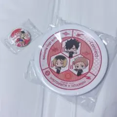 【新品未使用】 ハイキュー!! くら寿司　お皿 1枚・缶バッチ1個 2点セット
