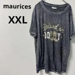 ⚫︎大きいサイズ⚫︎maurices グレー レディース Tシャツ 【XXL】 半袖