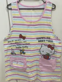 ハローキティ♡ストライプエプロン♡おすすめです❤︎