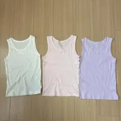 ベルメゾン　女の子向けタンクトップ3枚セット　110