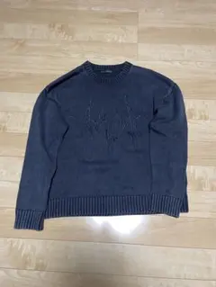 ZARA ウォッシュド刺繍セーター
