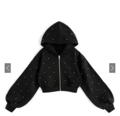 ショート丈 パーカー