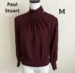 ポールスチュアート Paul Stuart ブラウス カットソー 赤茶　M相当