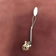 곰돌이 푸 ゴールド ストラップ 東京ディズニーランド キーホルダー 当時物