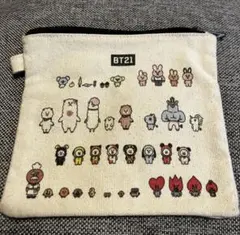 BT21 キャラクター ポーチ キャンバス