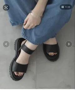 URBAN RESEARCH Sonny Label軽量ダブルストラップサンダルのサムネイル