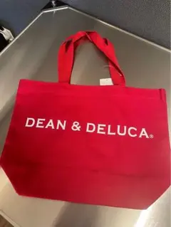 新品★DEAN&DELUCA ディーンアンドデルーカトートバッグレッドLサイズ