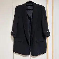 ZARA ブラック テーラードジャケット XLのサムネイル