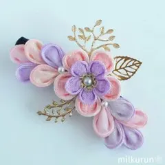 つまみ細工 ❁ 髪飾り 【華～はなやぎ～】
