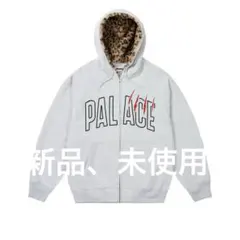 Palace グレー ジップアップパーカー XL