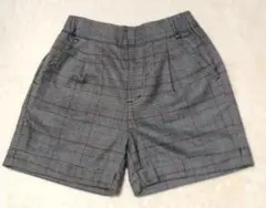 GU　グレンチェック　ショートパンツ　130