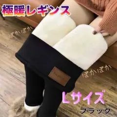 極暖レギンス　裏起毛　防寒　着圧　Lサイズ