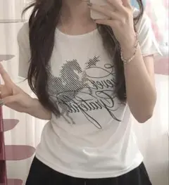シーン 服 アムード GRL 韓国 Tシャツ