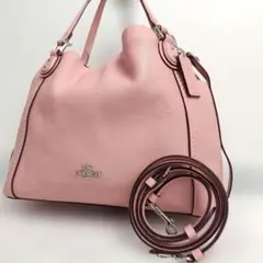 ✨極美品✨　COACH　ショルダーバッグ2way　本革　ピンク　57124