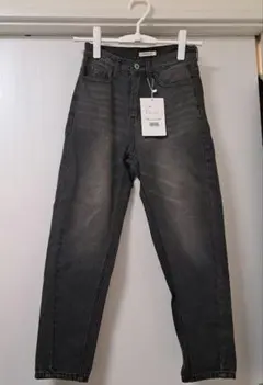 新品　ハイウエスト テーパード　ヴィンテージジーンズ デニムパンツ