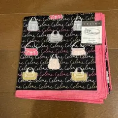 CELINE バッグモチーフ 大判ハンカチ　カバン柄
