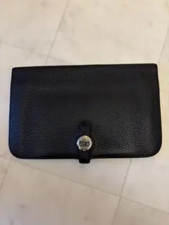エルメス　HERMES 財布　ドゴン デュオ GM ブラックのサムネイル