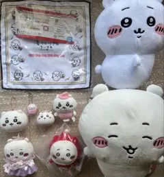 ちいかわ 一番くじ b賞 フィギュア ぬいぐるみ タオル ポーチ まとめ