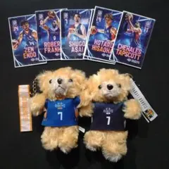 Bリーグ 茨城ロボッツ選手ステッカー ユニフォームベア 7 浅井修伍