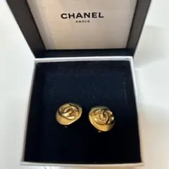 ✨CHANEL✨ シャネル イヤリング ヴィンテージ カンボン ゴールド
