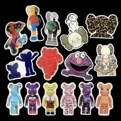 KAWS ベアブリック 防水加工ステッカー シール 15枚 セット