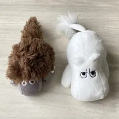 【美品】ムーミンバレーパーク限定　クリップ付きぬいぐるみ2点