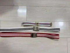 ストライプデザインのベルト3本セット